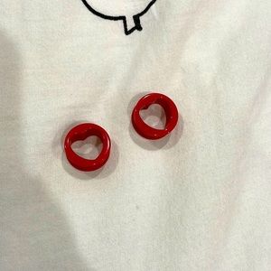 Red heart cut out 3/4 gauges